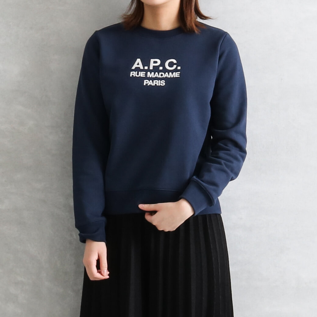 A.P.C. アーペーセー Tina スウェットシャツ RUE MADAME PARIS