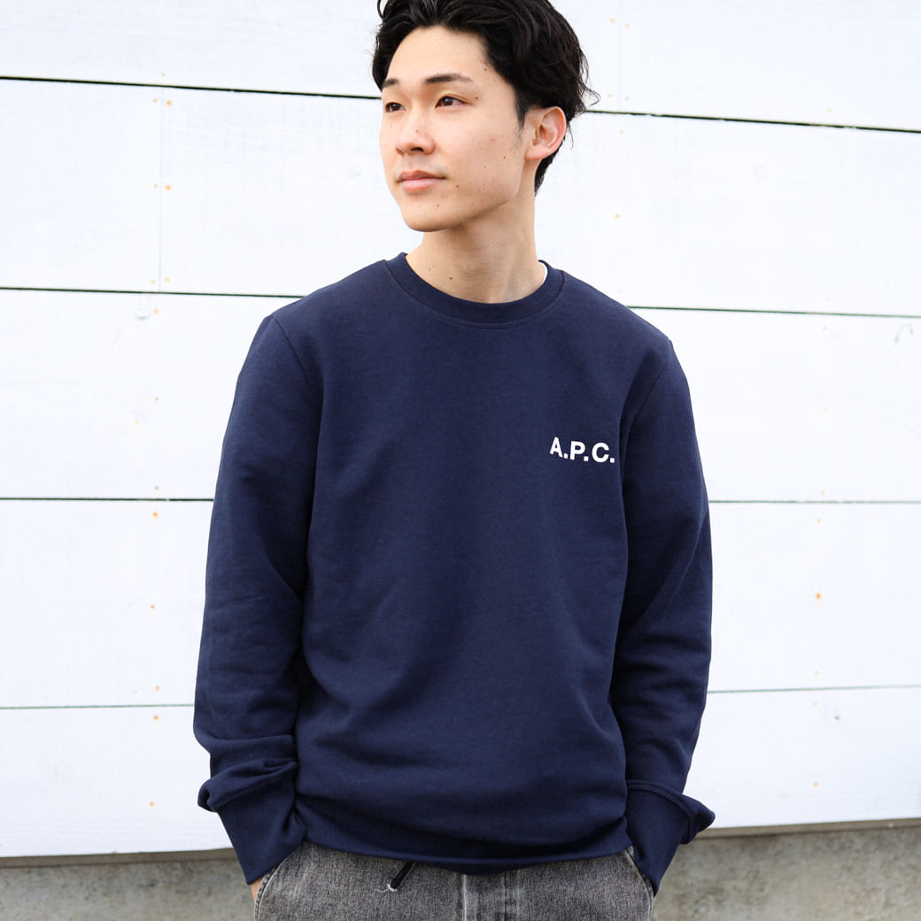 A.P.C. アーペーセー ロゴ スウェットシャツ
