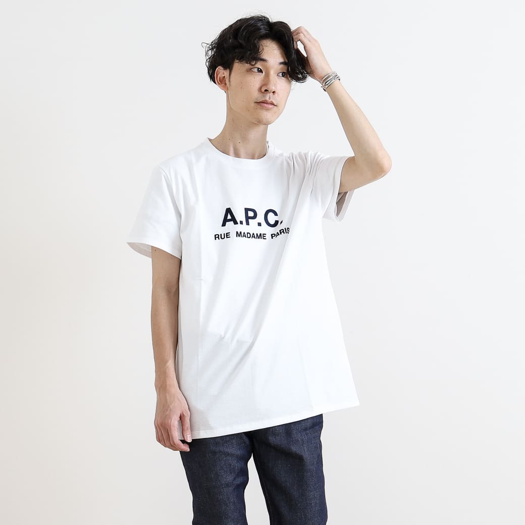 A.P.C. アーペーセー T-SHIRT Rue Madame HOMME JPS マダム通り Tシャツ 25082193307/25082193301 半袖 メンズ