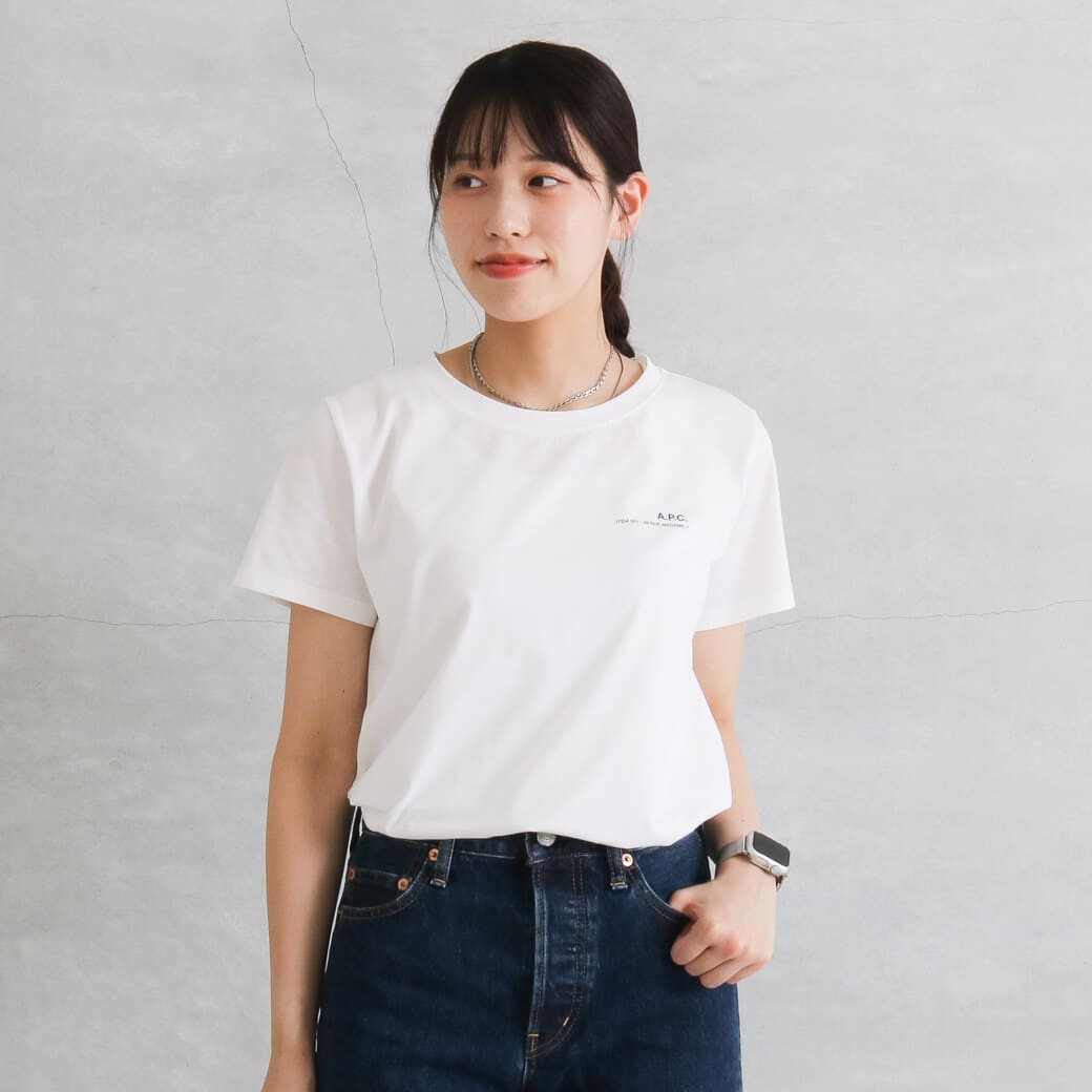 A.P.C. アーペーセー ジャージ― ロゴ アイテム Tシャツ