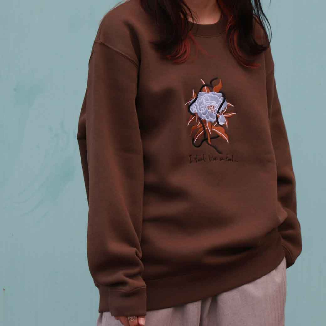 azuki アズキ Christmas Rose sweat