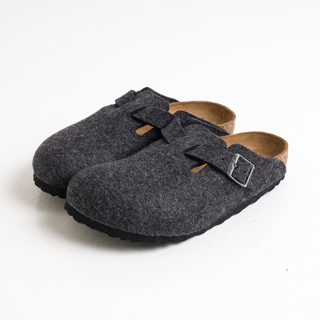 BIRKENSTOCK ビルケンシュトック ボストン ウールフェルト アンスラシット