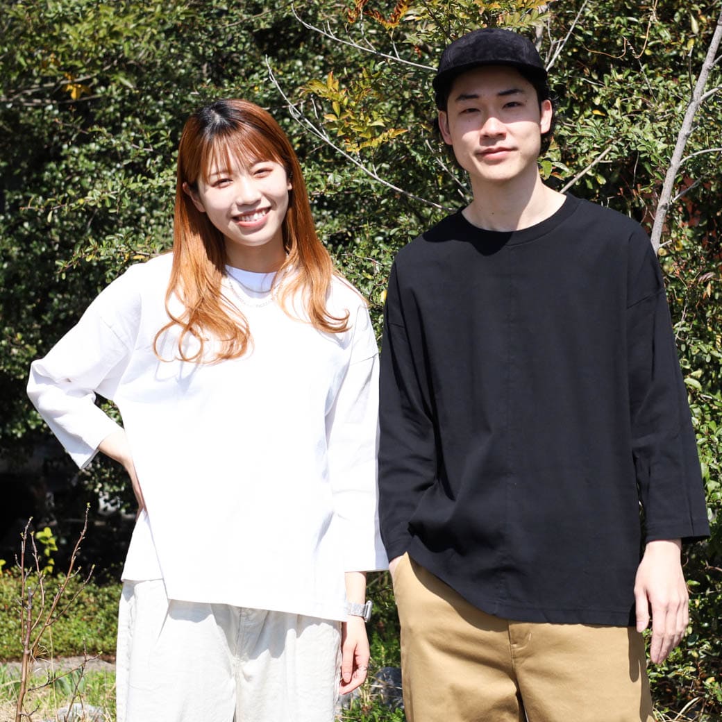 BIWACOTTON ビワコットン リラックスTシャツ(七分袖) 七分丈