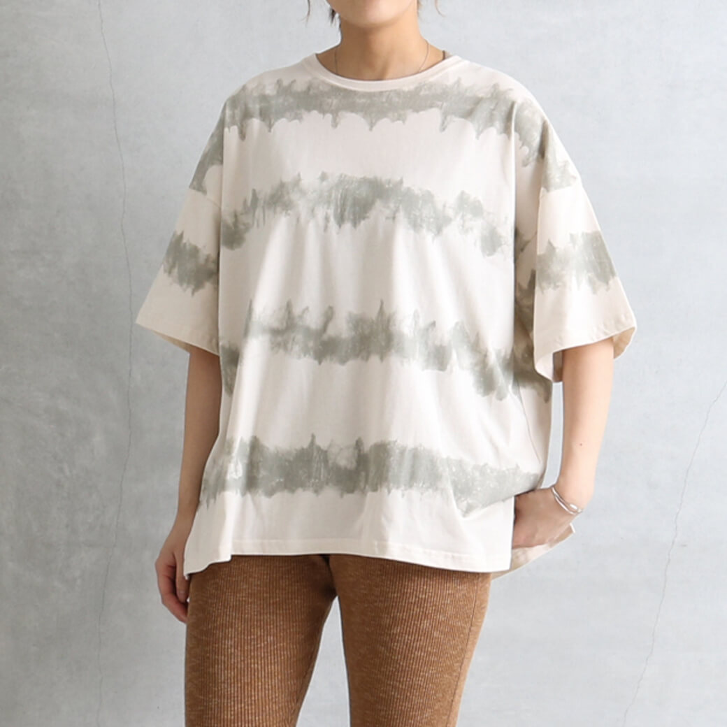 BORN FREE Originals ボーンフリーオリジナル タイダイ風プリントTシャツ