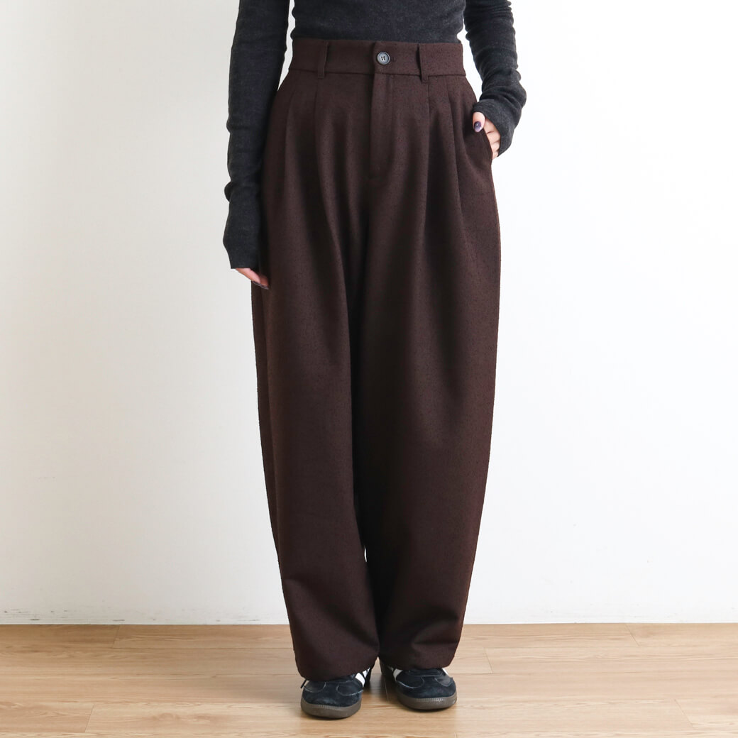 BORNFREE ORIGINALS ボーンフリー ツイードタックパンツ