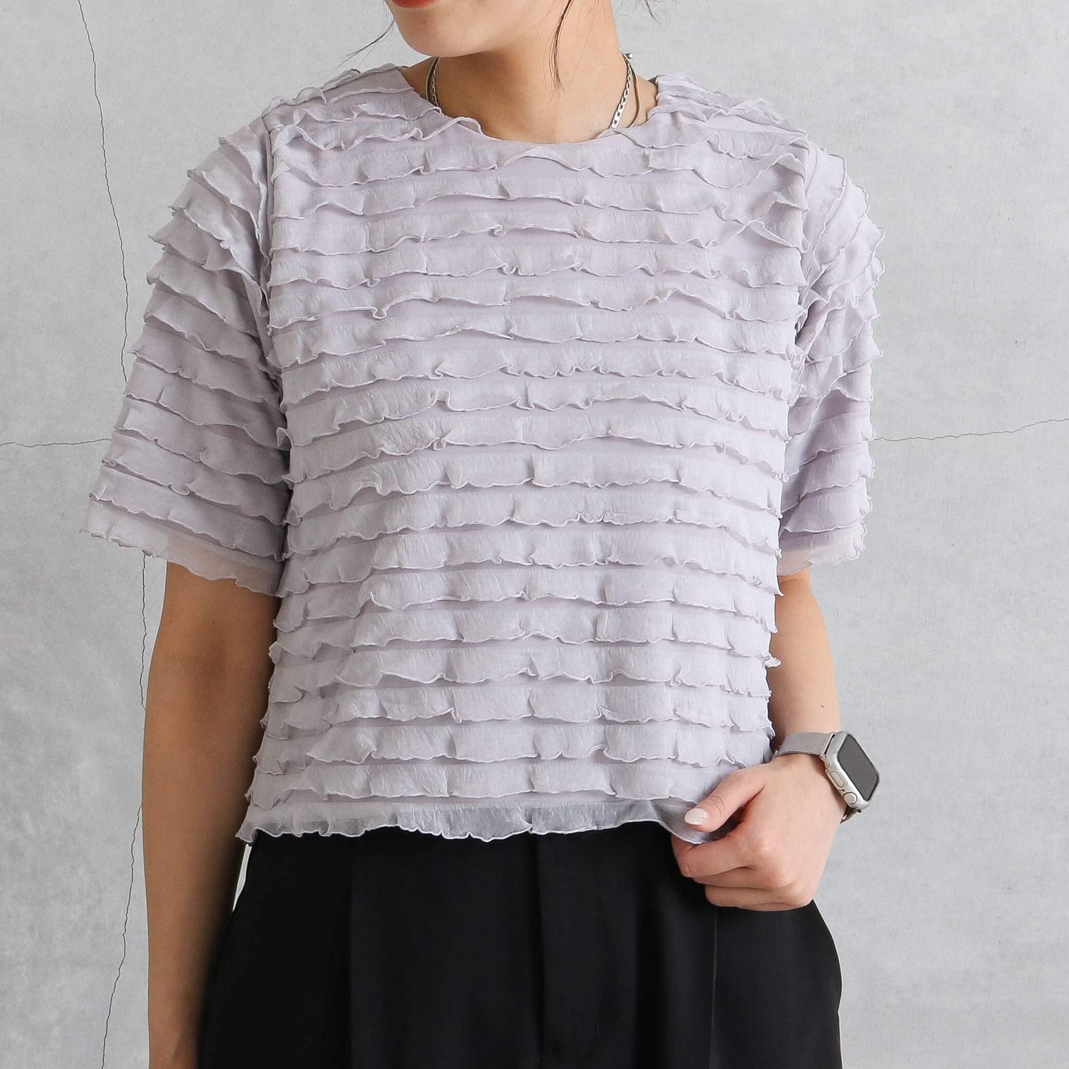 BORNFREE ORIGINALS ボーンフリーオリジナル ティアードショート丈Tシャツ