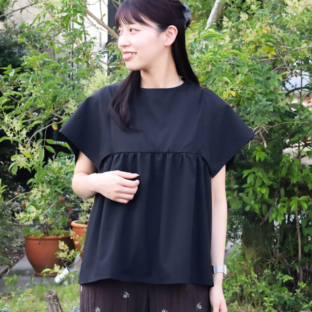 BORNFREE ORIGINALS ボーンフリーオリジナル スクエアスリーブ ブラウス