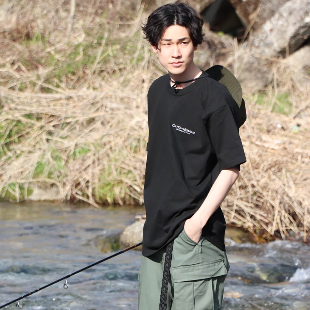 Catch And Release キャッチ・アンド・リリース Embroidery Logo Tee