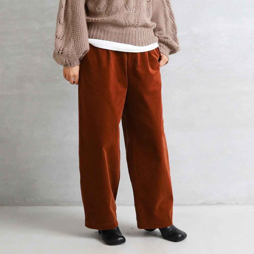 CREDONA　クレドナ　コーデュロイテーパードパンツ
