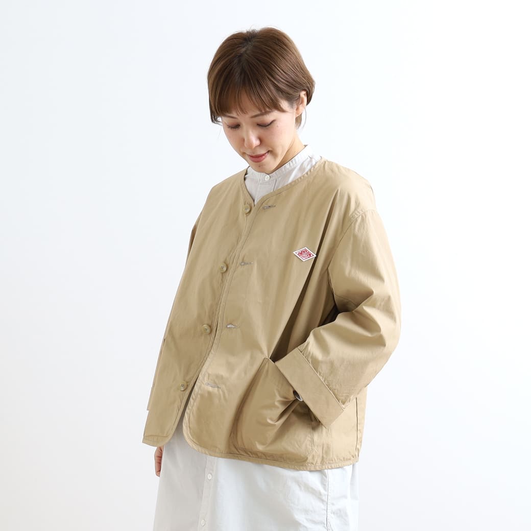 DANTON ダントン カラーレスジャケット