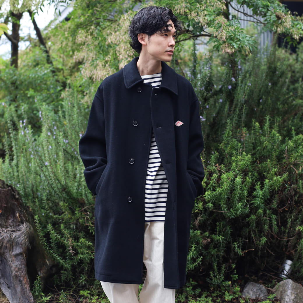 DANTON ダントン ウールライトパイル ロングコート