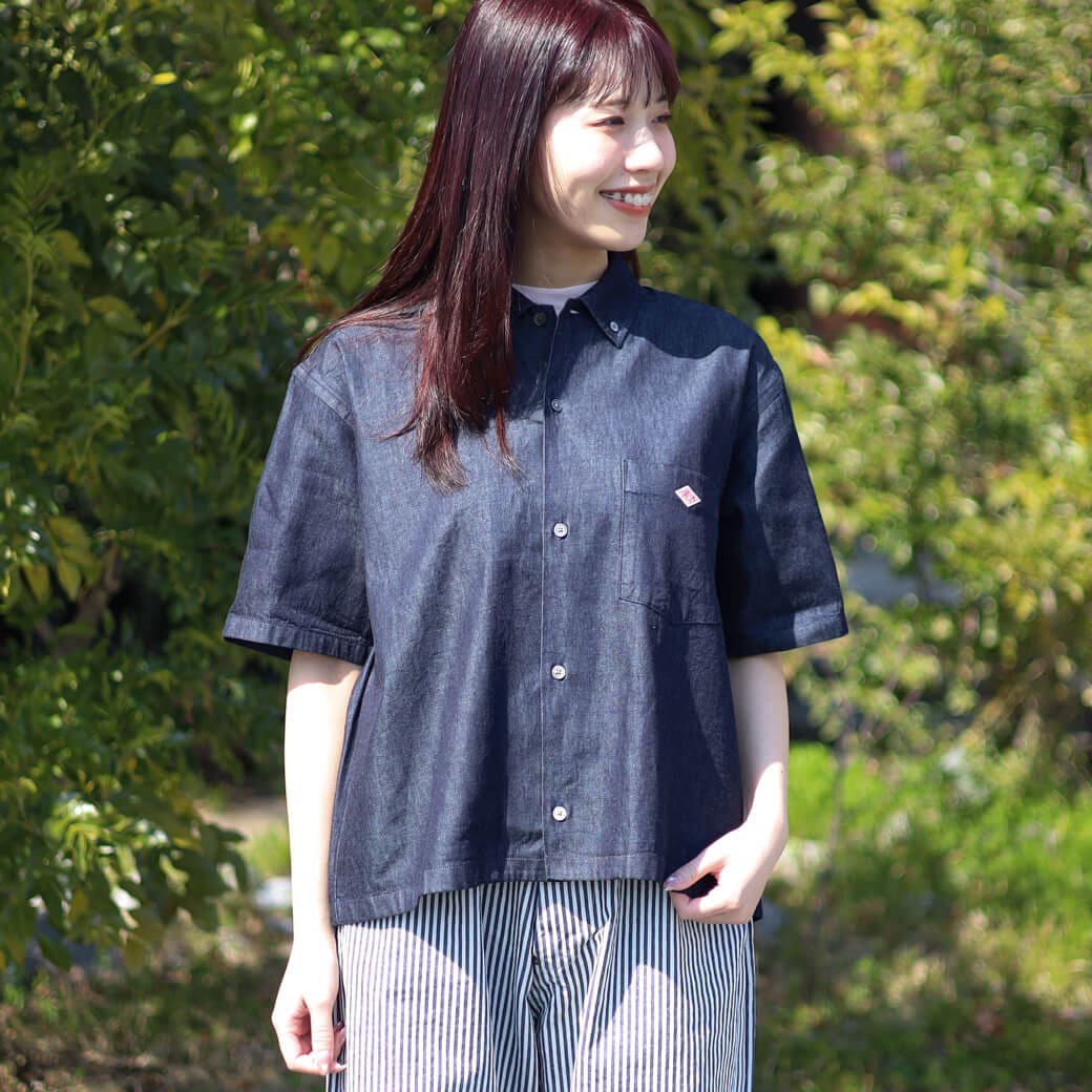 DANTON ダントン ボタンダウンショートスリーブシャツ