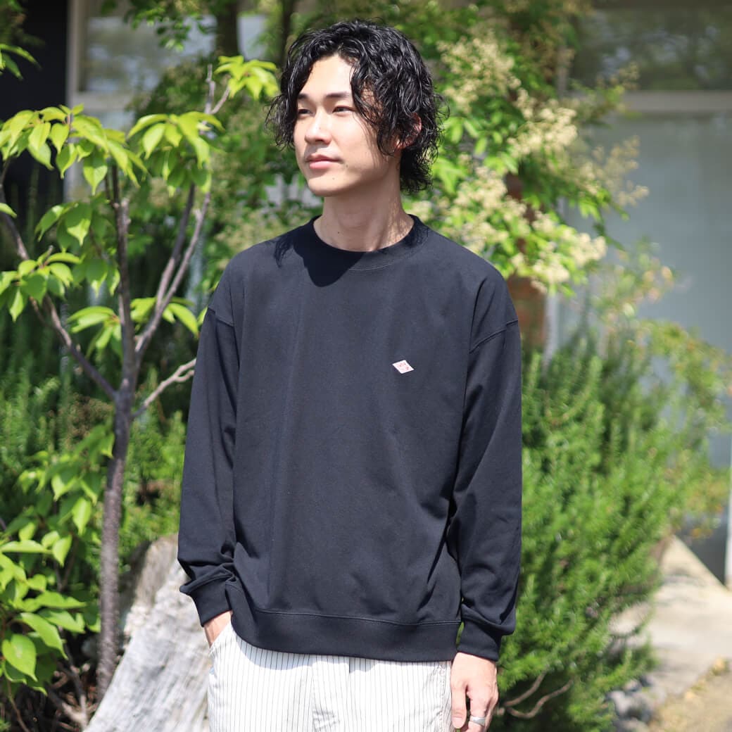 DANTON ダントン メンズ ロング スリーブ スウェット Tシャツ
