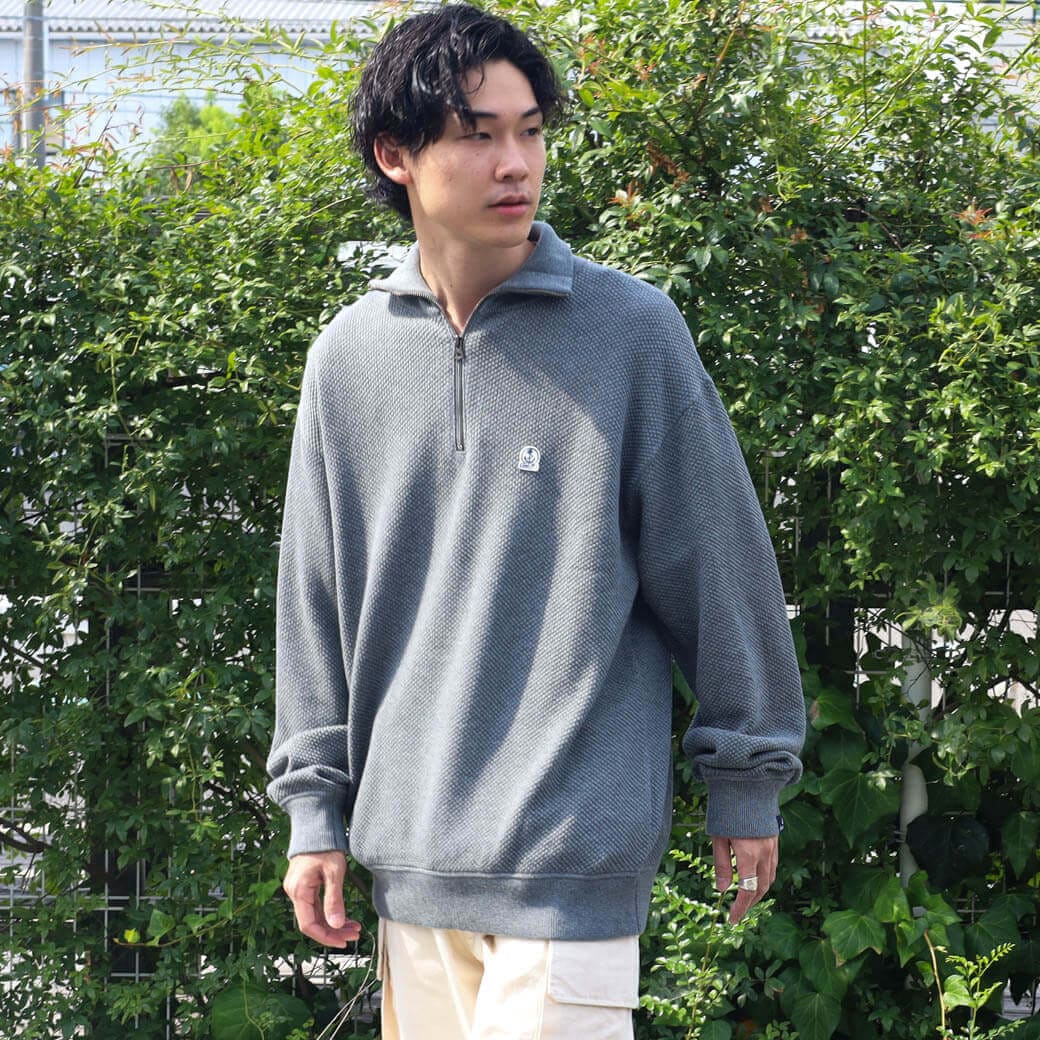FIDELITY フィデリティ MOSS STITCH HALF ZIP