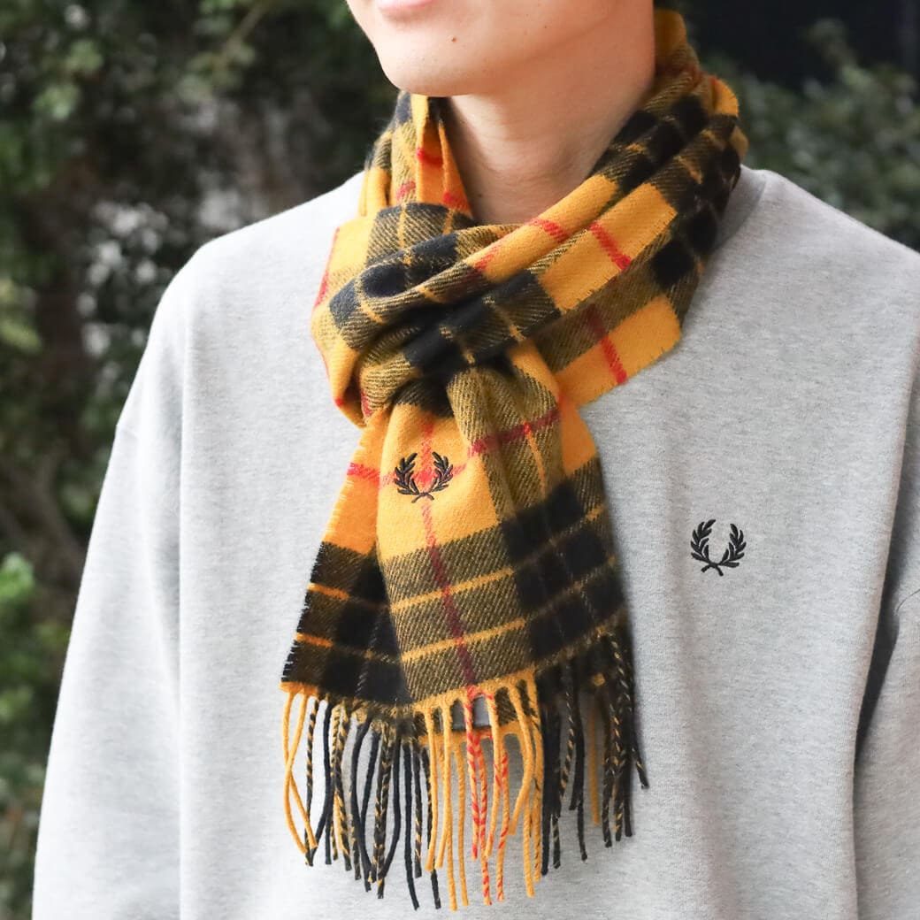 FRED PERRY フレッドペリー ラムズウール スカーフ