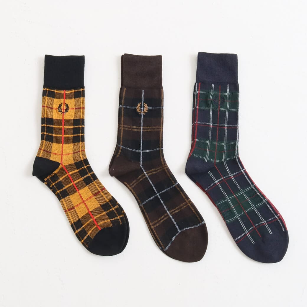 FRED PERRY フレッドペリー タータン ソックス