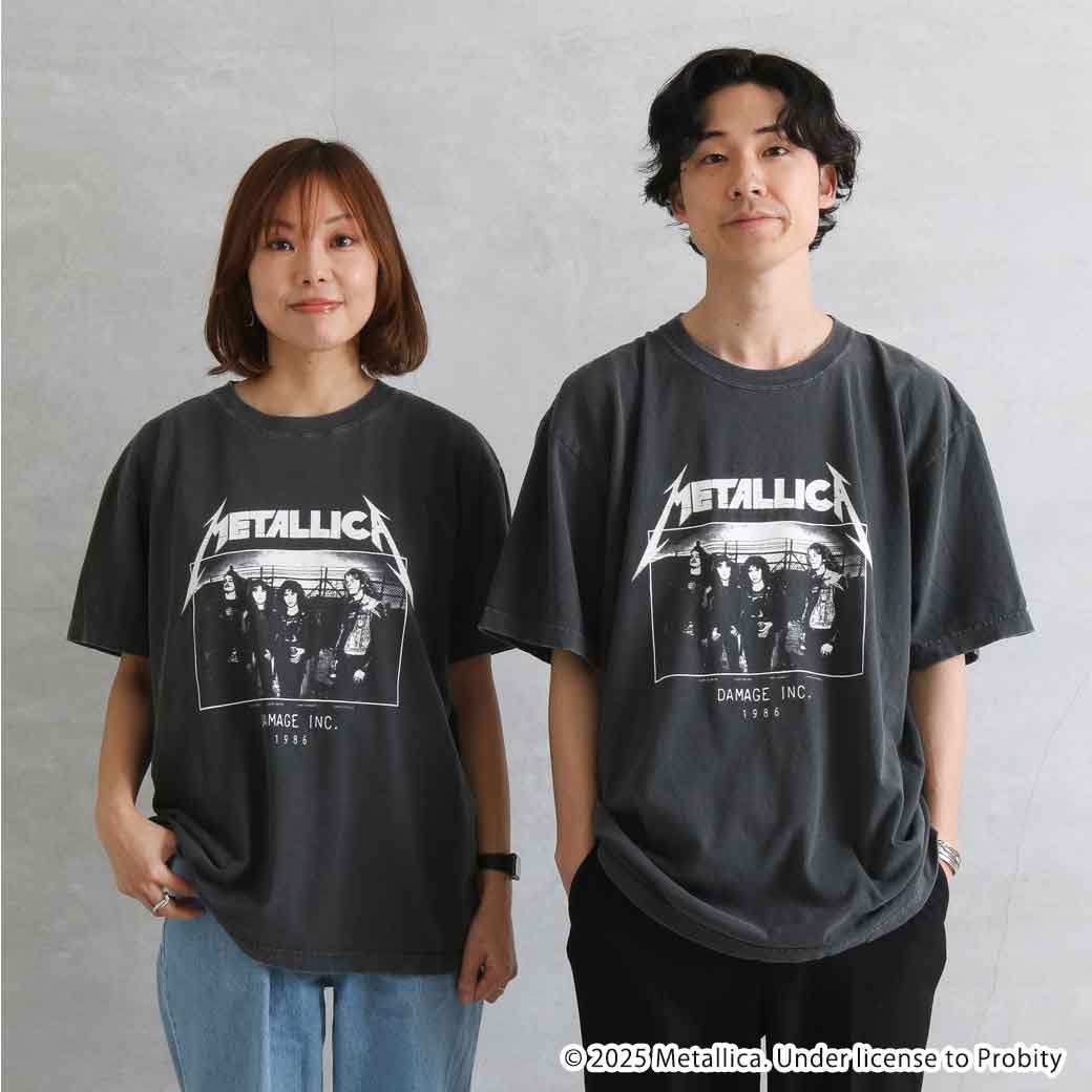 GOOD ROCK SPEED グッドロックスピード METALLICA PIGMENT PHOTO T-SHIRT