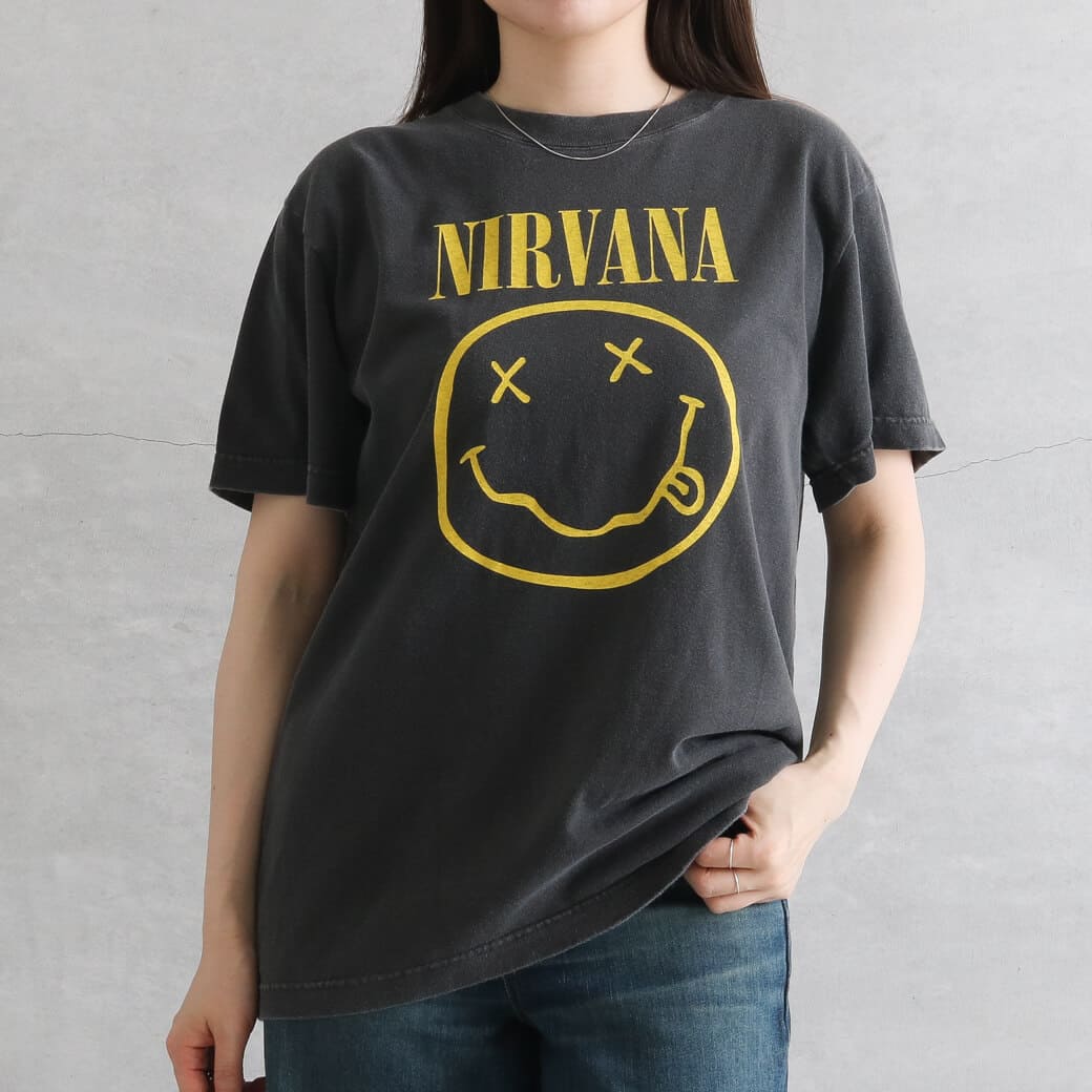 【今だけ20％OFF】GOOD ROCK SPEED グッドロックスピード NIRVANA ニルヴァーナ SMILE ART T-SHIRT