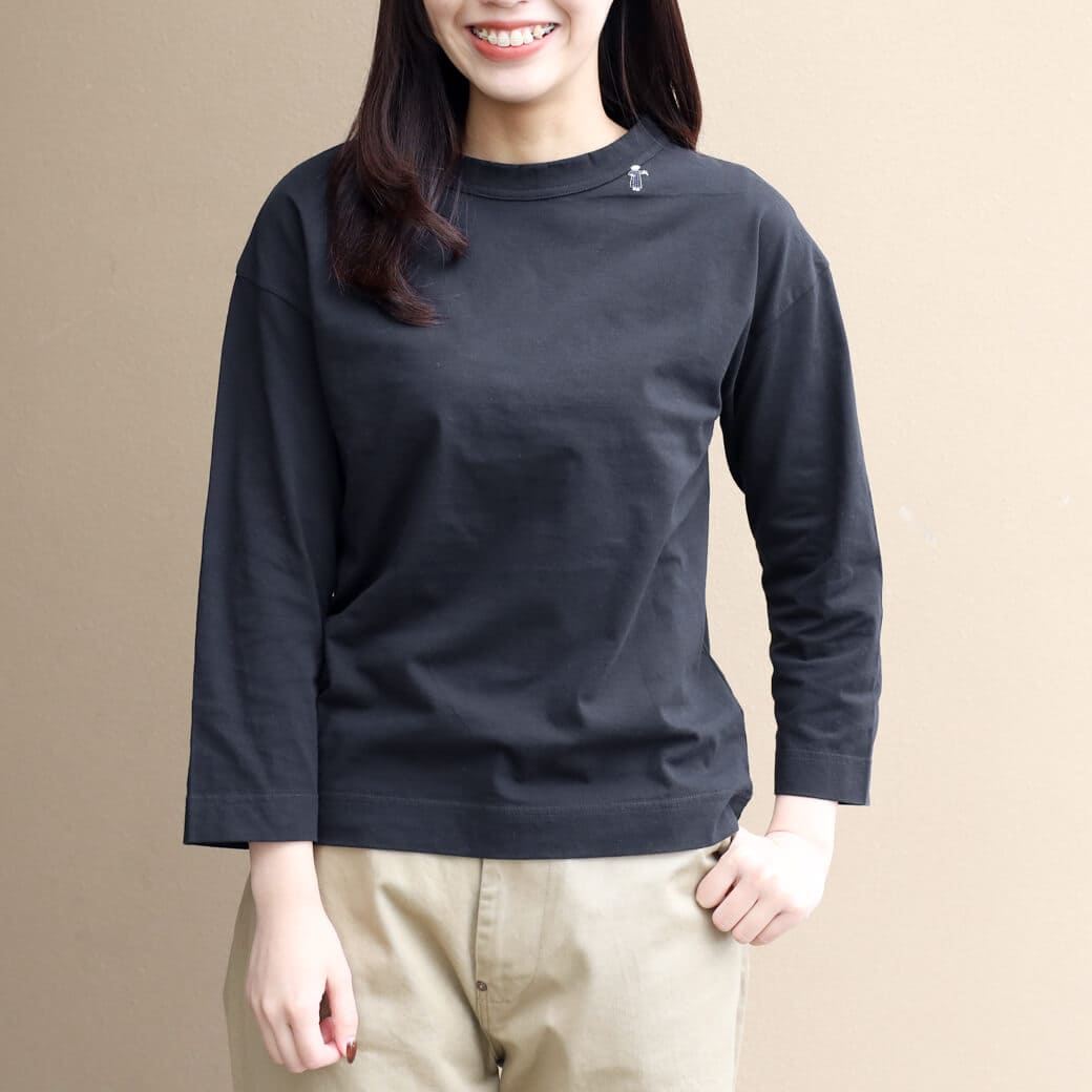 grin グリン エーゲ海小鳥刺繍Tシャツ