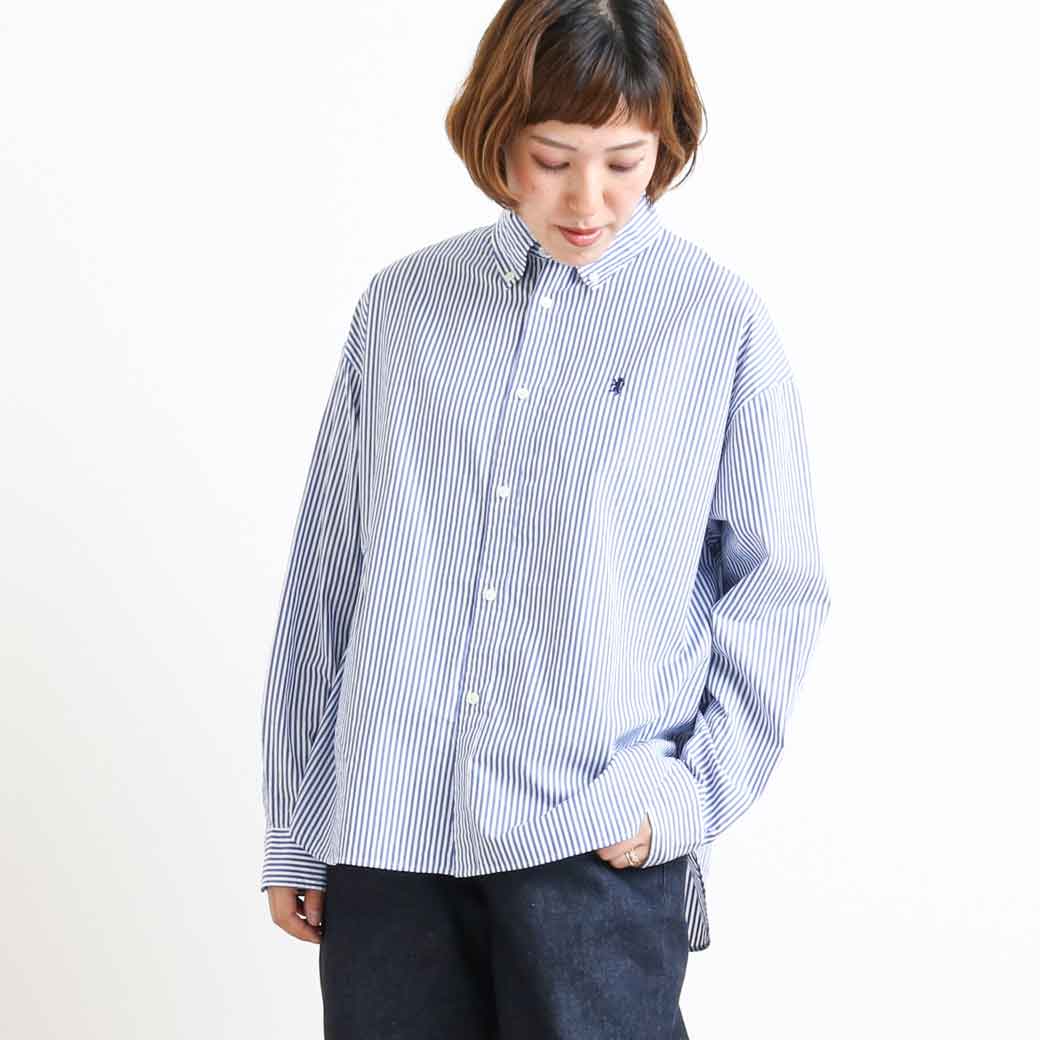 GYMPHLEX ジムフレックス ショート丈 ボタンダウンシャツ 長袖