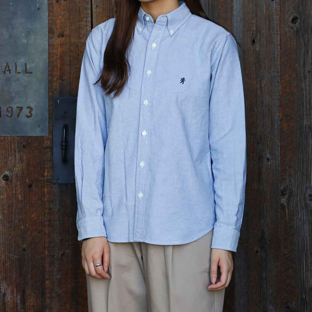 Gymphlex ジムフレックス オックスフォード 長袖 ボタンダウンシャツ