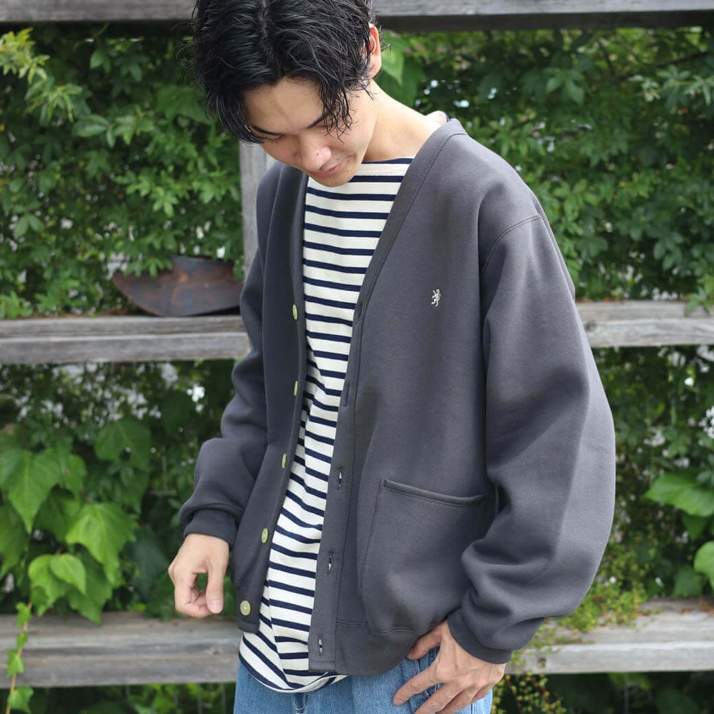 Gymphlex ジムフレックス T/C フリーシー Vネック スウェット カーディガン