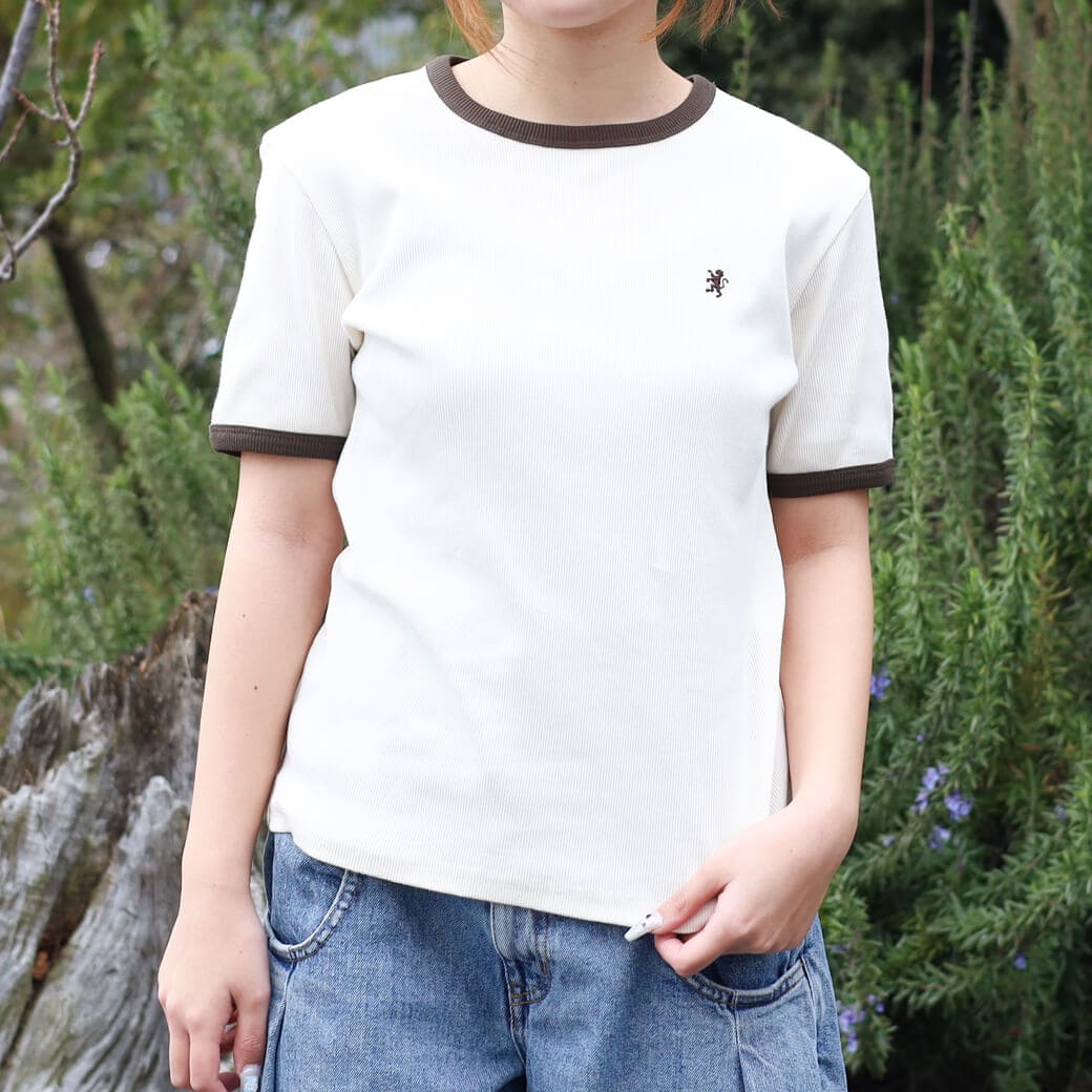 Gymphlex ジムフレックス クルーネック クルーネックリンガーTシャツ