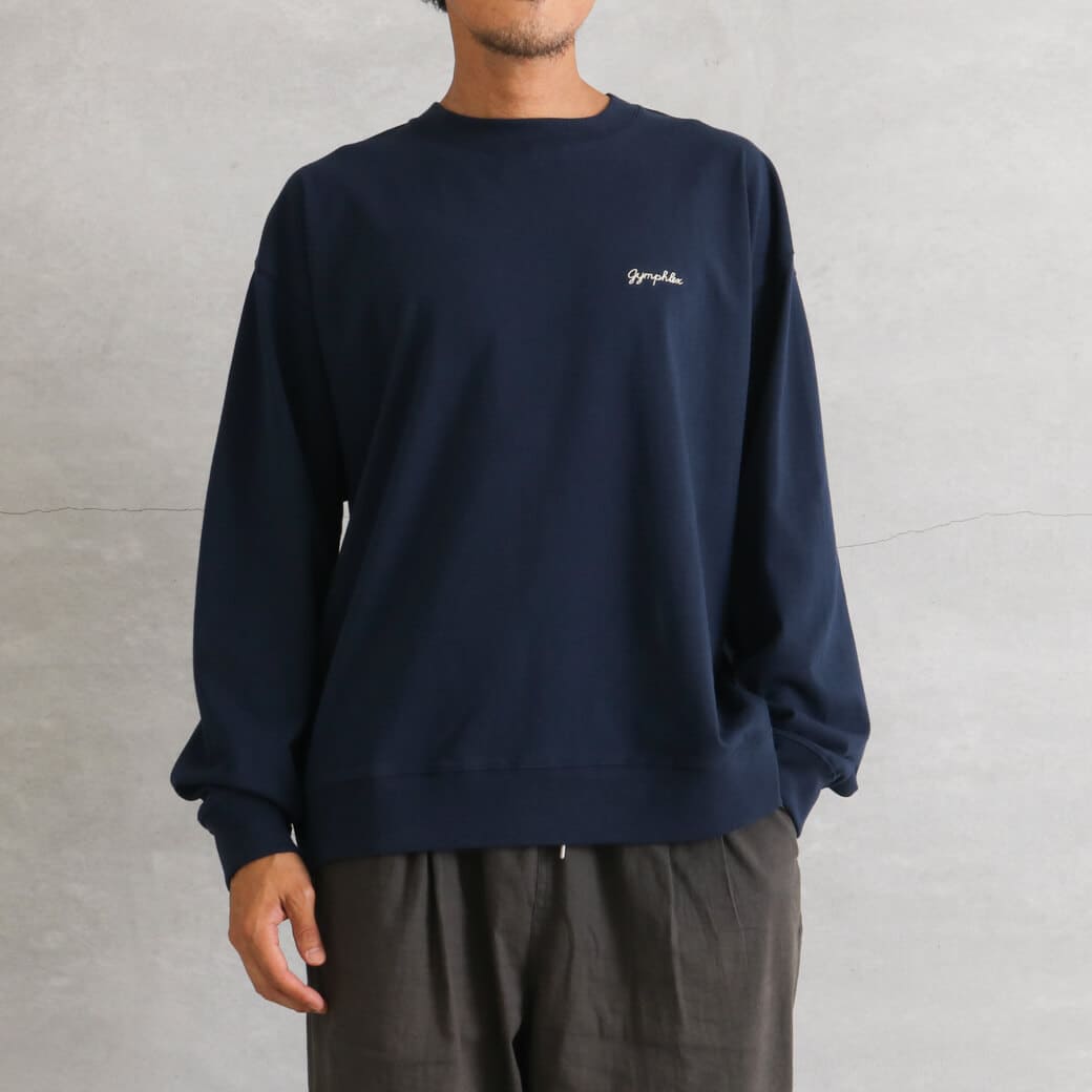 Gymphlex ジムフレックス コットンジャージー クルーネック長袖Tシャツ
