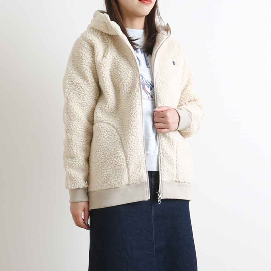 GYMPHLEX ジムフレックス ジップアップフードボアジャケット J-1320PL