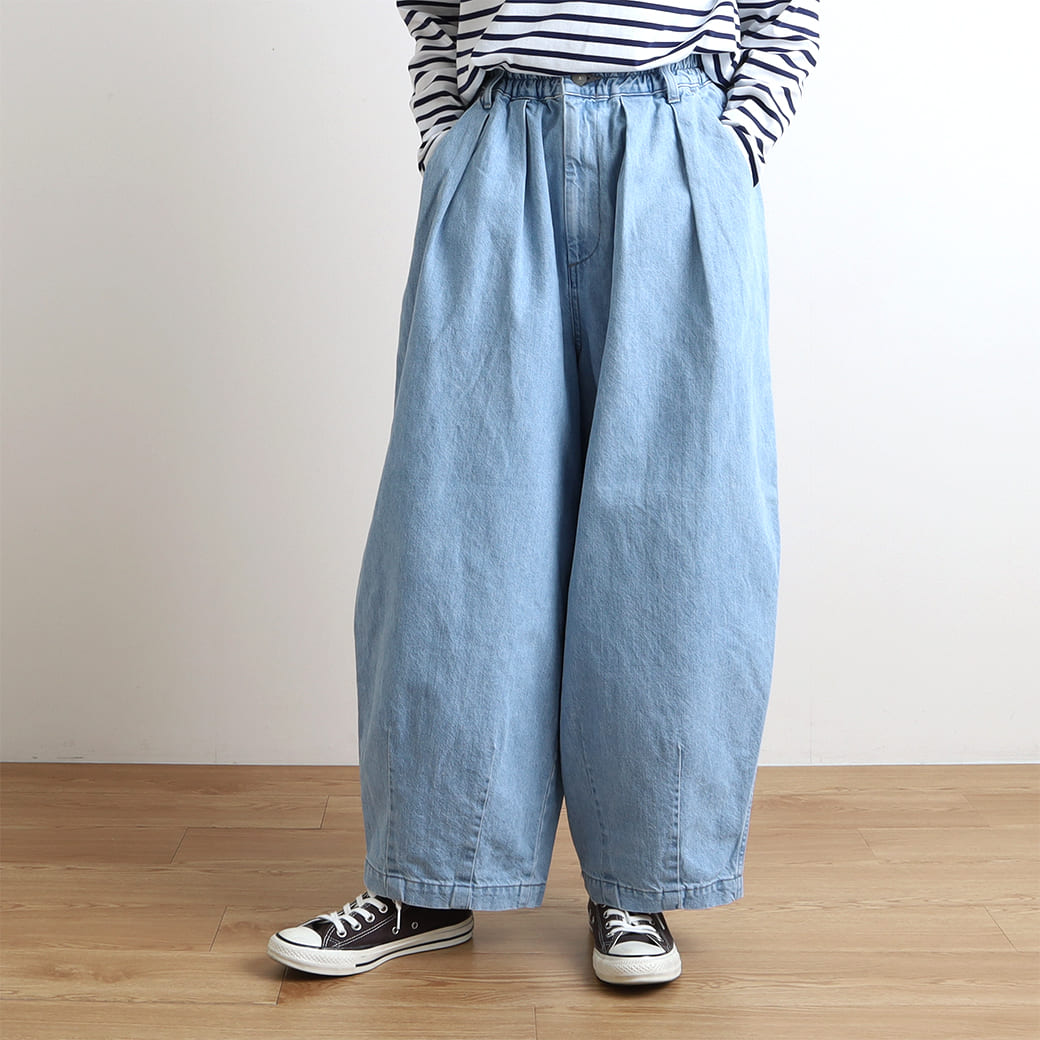 HARVESTY ハーベスティ 10oz DENIM CIRCUS PANTS デニム サーカスパンツ A11801 ライトブルー(93)