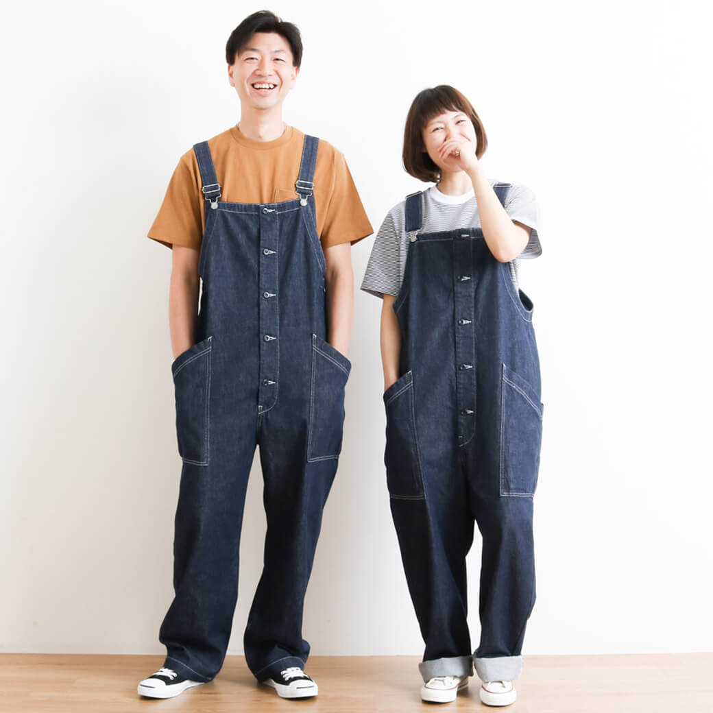 HARVESTY ハーベスティ デニムオーバーオール