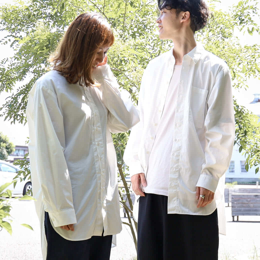 HARVESTY ハーベスティ コーマブロード ロングシャツ