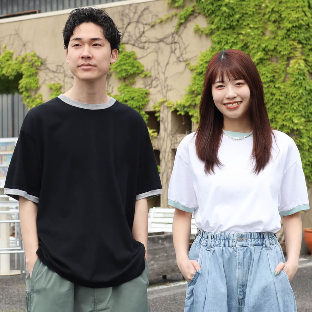 have a good day ハブアグッドデイ  リンガーショートスリーブTシャツ