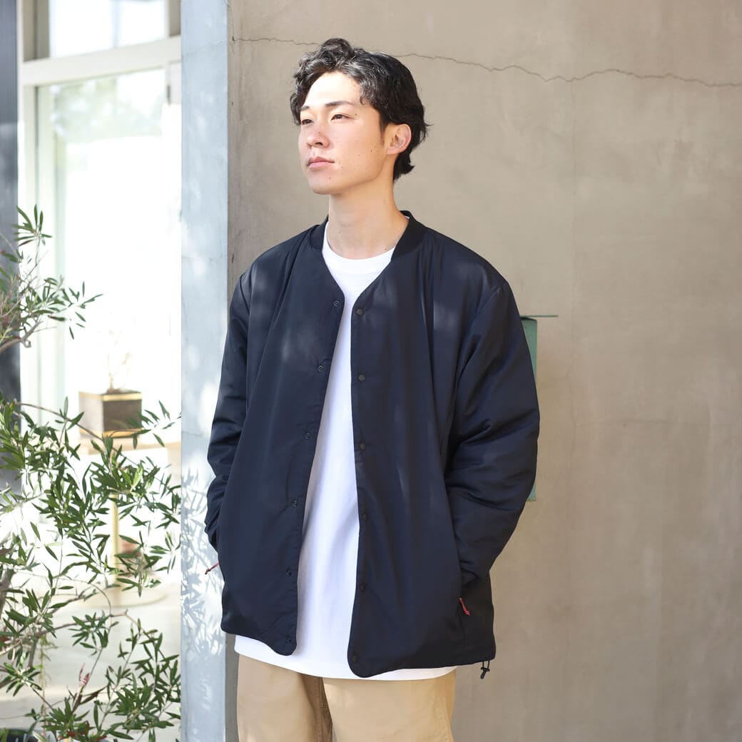 【1/4まで10％OFF】NANGA  ナンガ ノーカラーソフトダウンカーディガン