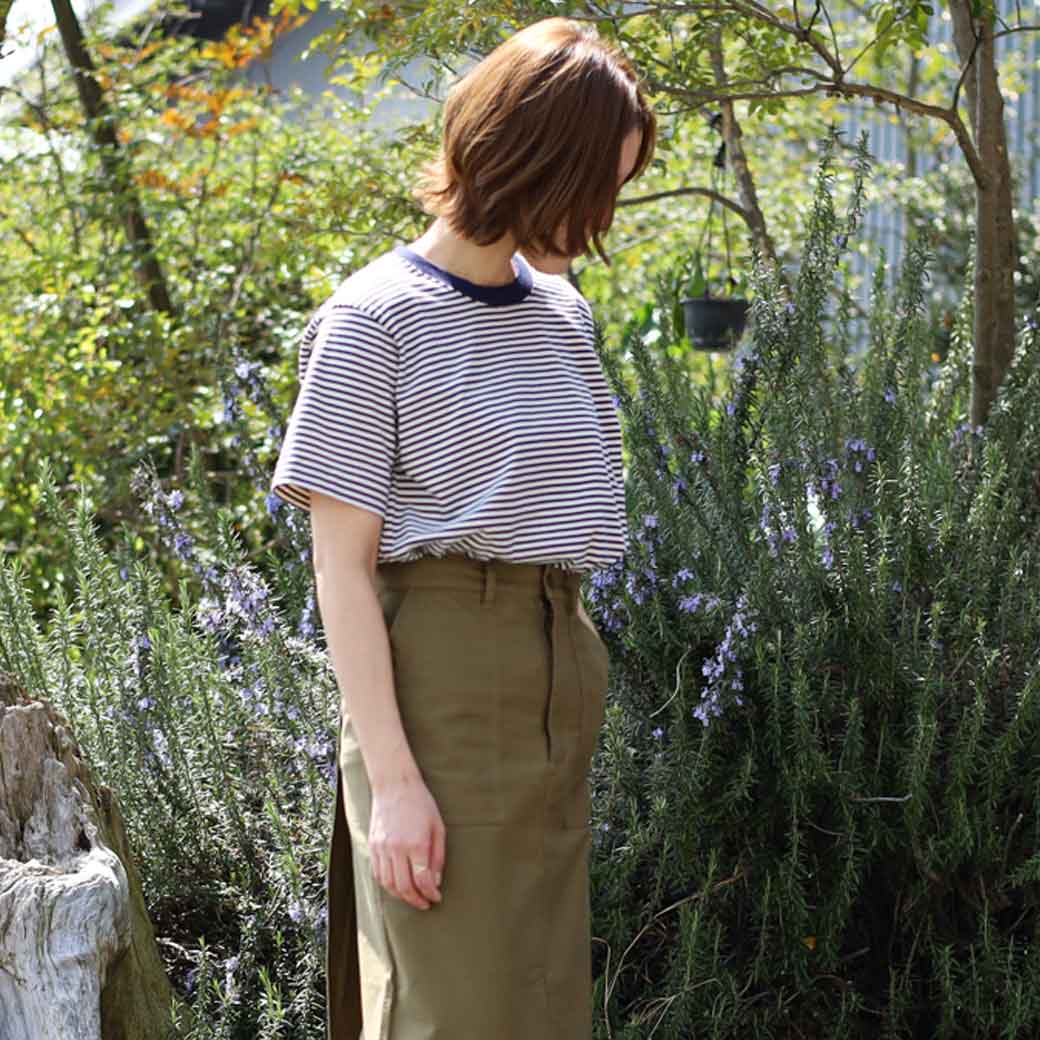 NATURAL LAUNDRY　 ナチュラルランドリー トラッドボーダー半袖