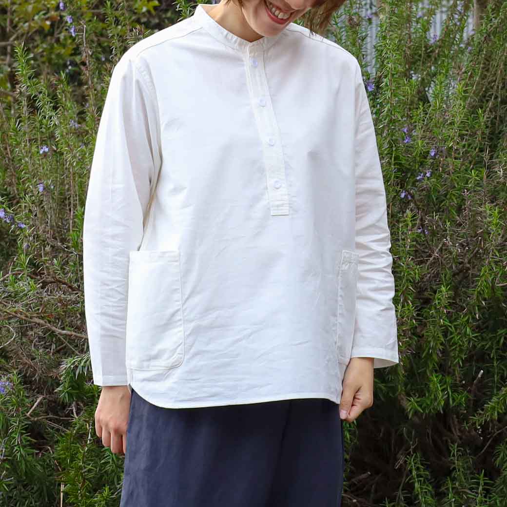 NATURAL LAUNDRY ナチュラルランドリー オックスファーマーシャツ