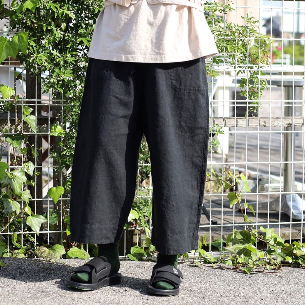 NATURAL LAUNDRY ナチュラルランドリー フレンチリネンガーデンパンツ