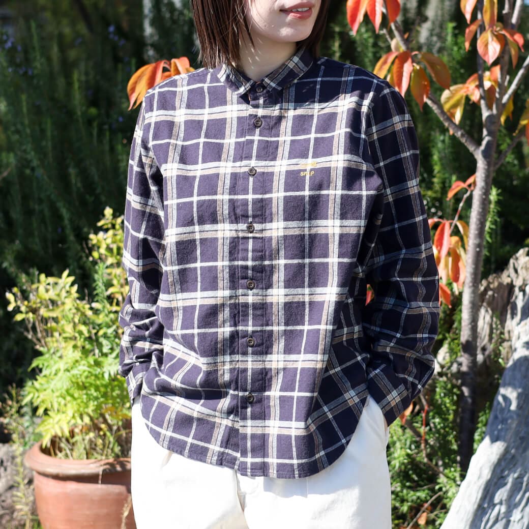 NATURAL LAUNDRY ナチュラルランドリー FLANNEL CHECK DAILY SHIRT