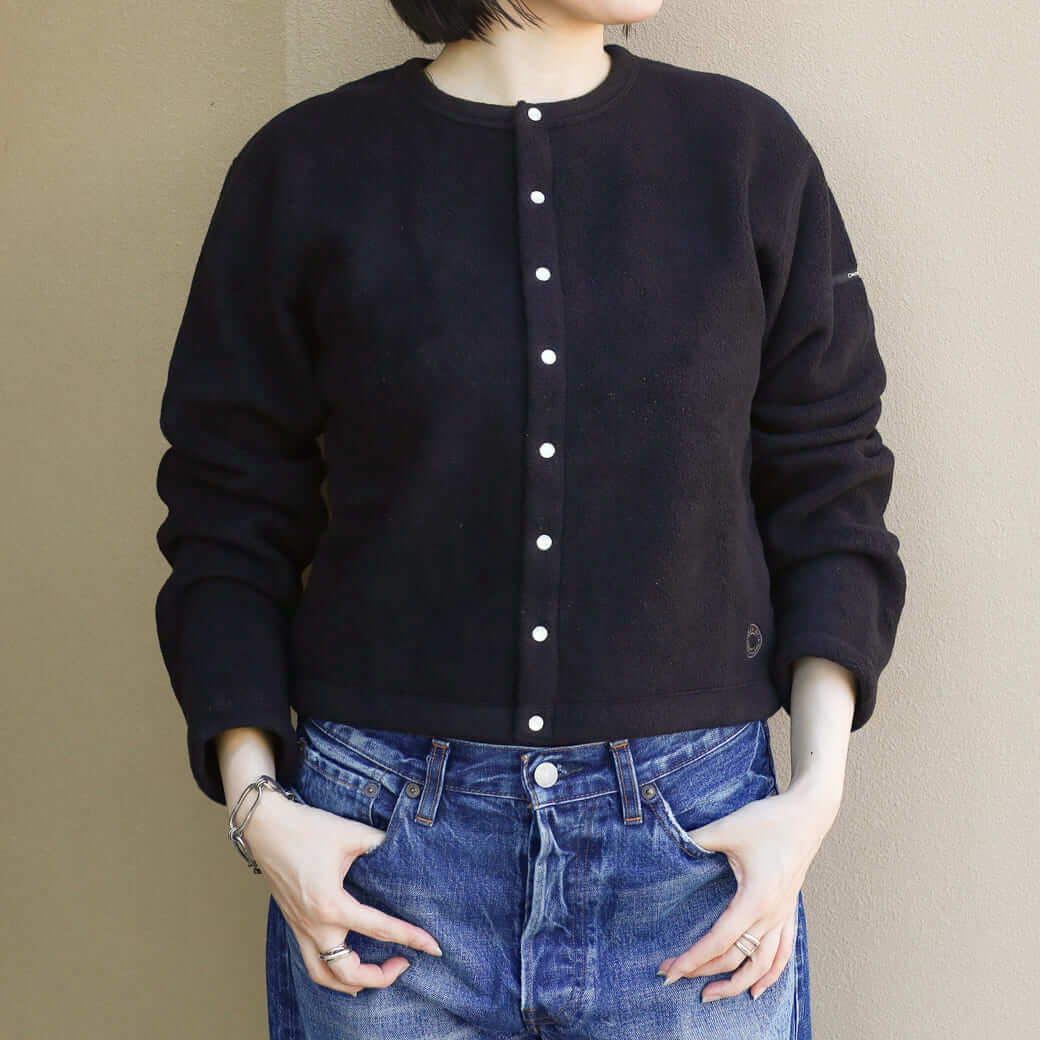 ORCIVAL オーシバル Fleece Crew Neck Cardigan