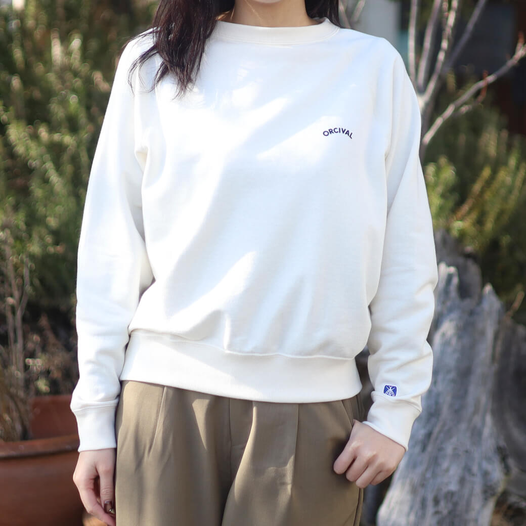 ORCIVAL オーシバル ライトフレンチテリー ボートネック スウェット