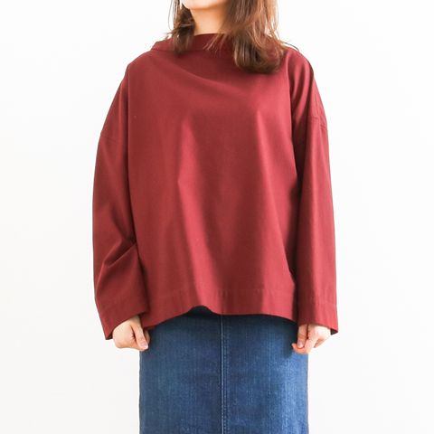 ORCIVAL オーシバル MOCK NECK PULLOVER SHIRT モックネック プルオーバーシャツ 長袖 RC-3729BSB レディース