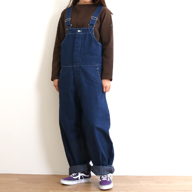 ORDINARY FITS（オーディナリーフィッツ） DUKE OVERALL ONE WASH デューク オーバーオール ワンウォッシュ OF-O012OW レディース