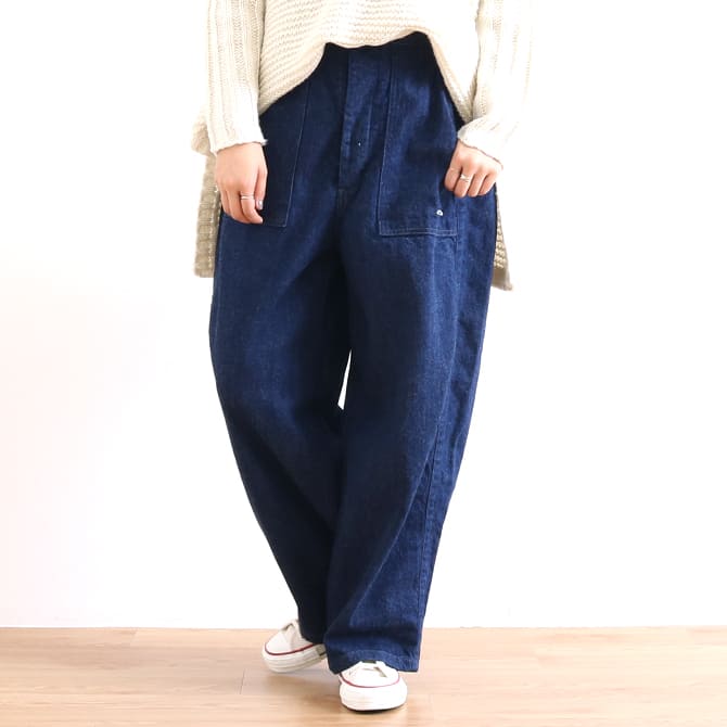 ORDINARY FITS オーディナリーフィッツ ジェームスパンツ ワンウォッシュ インディゴ レディース