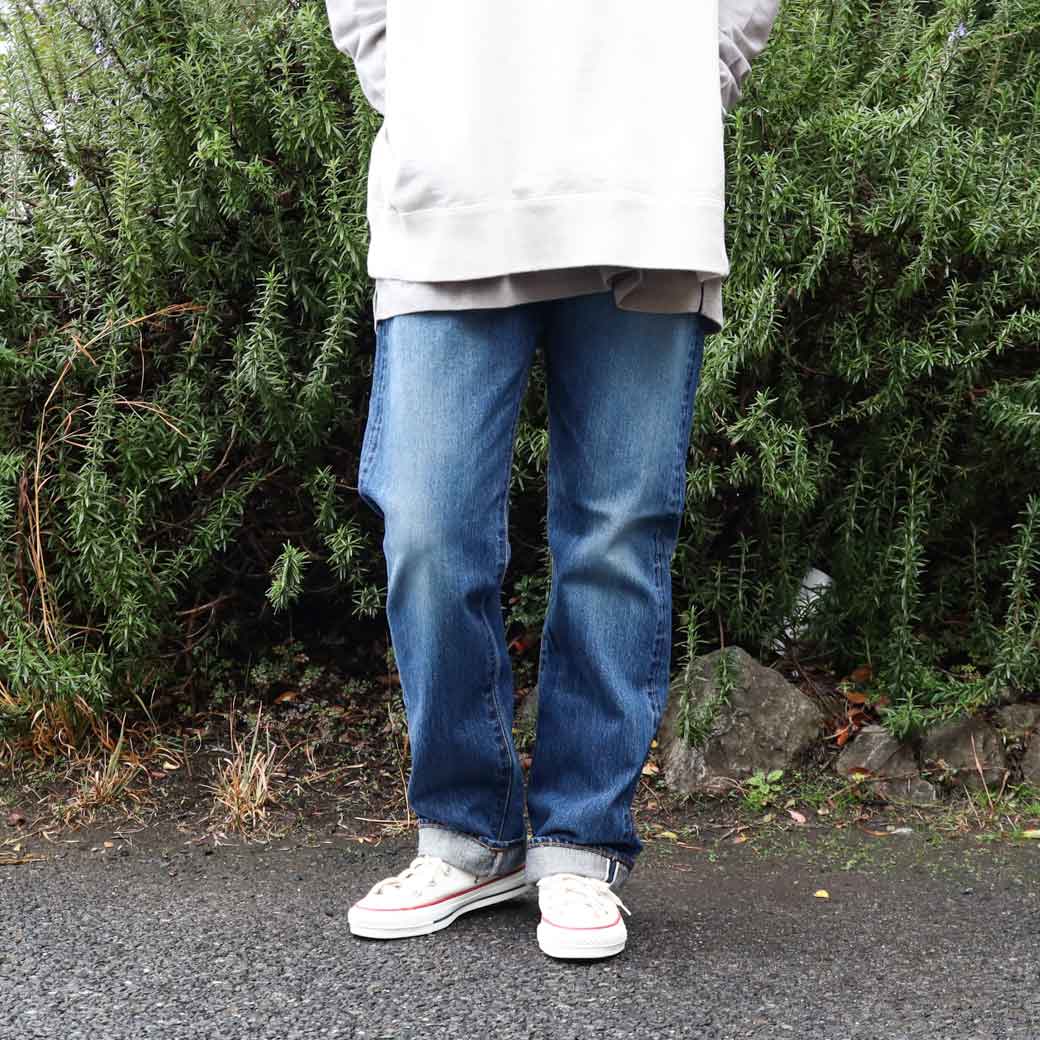 ORDINARY FITS オーディナリーフィッツ ストレート5ポケットデニムユーズド