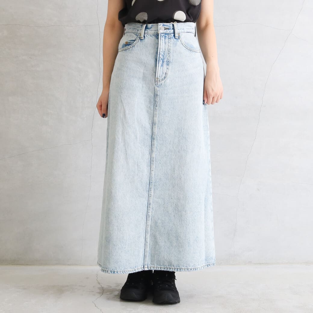 Ungrid アングリッド ポケット リメイク デニム ロングスカート