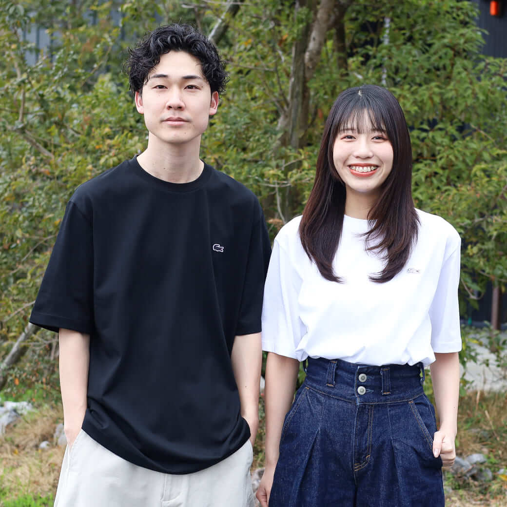 LACOSTE ラコステ ワンポイントロゴクルーネックTシャツ