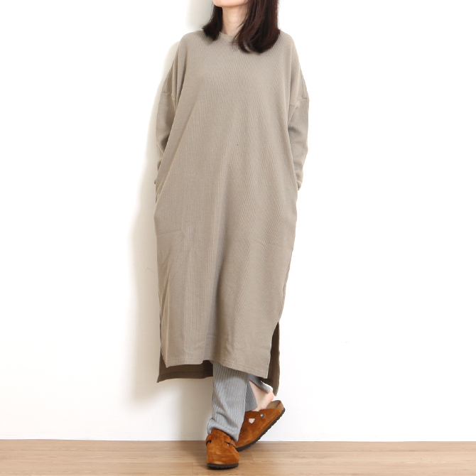 HARVESTY（ハーベスティ） TC WAFFLE LONG DRESS TCワッフル ロングワンピース A51902 レディース