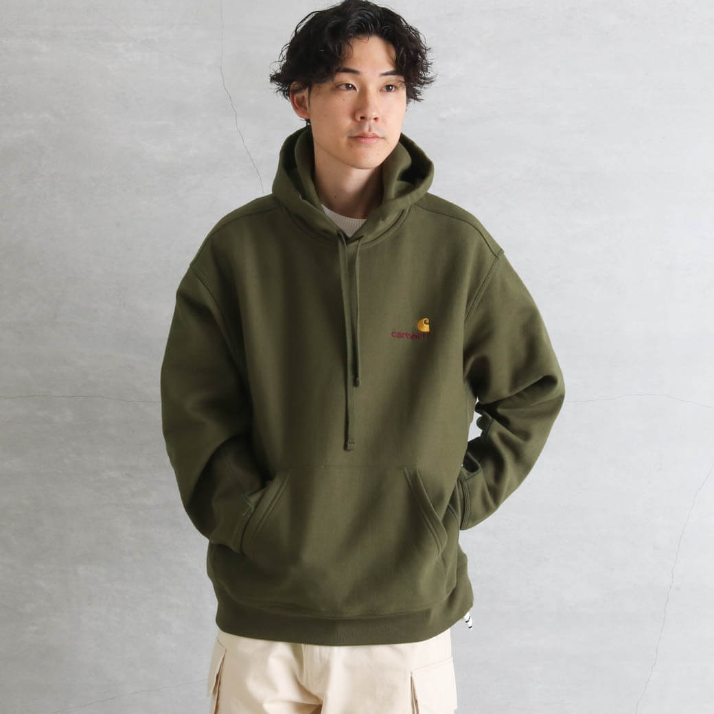 Carhartt WIP カーハートWIP ハーフジップアメリカンスクリプト