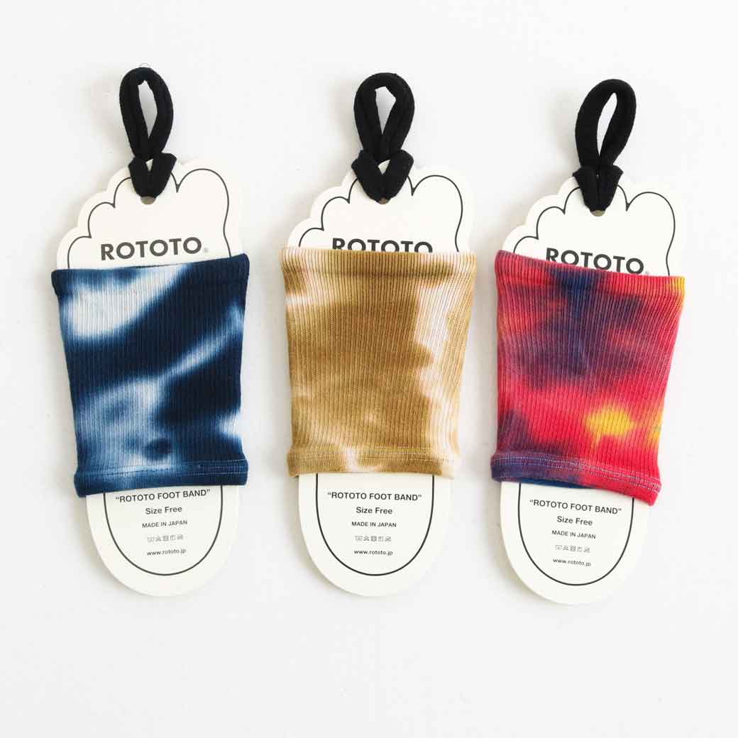 ROTOTO ロトト FOOT BAND TIE DYE