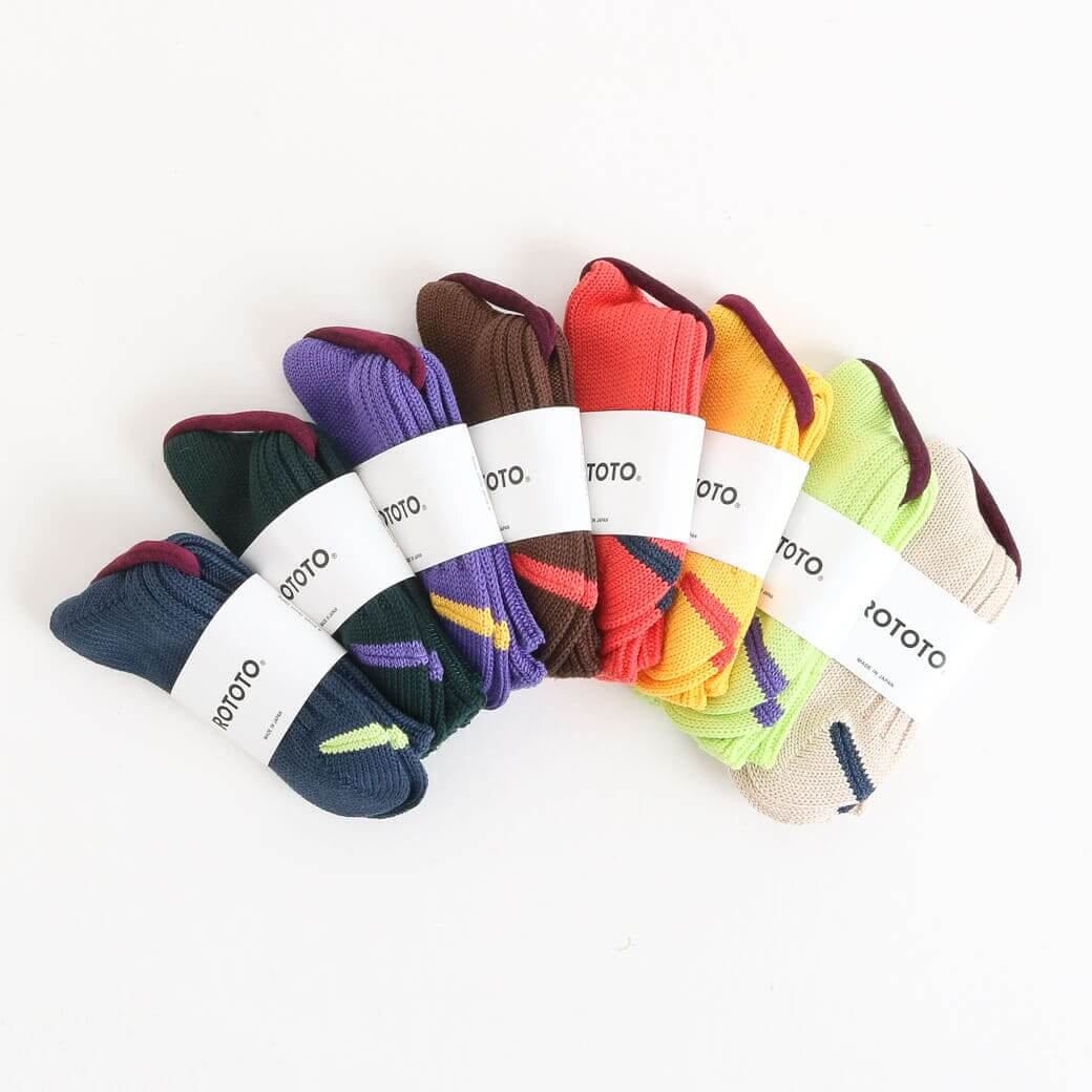 ROTOTO ロトト CHUNKY RIBBED CREW SOCKS